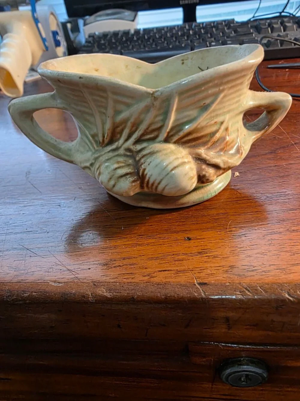 VINTAGE 1940'S McCOY OPEN SUGAR BOWL